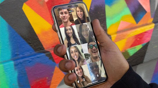 Let's get the party started: Up to eight friends can join the chat in the Houseparty app.