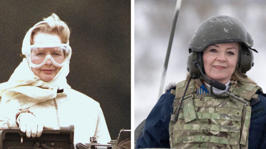 Margaret Thatcher in 1986 and Liz Truss earlier this year.