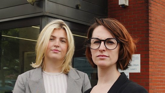 Rebecca Zivic and Caitlin Caruana of Westjustice. 