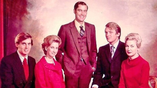 The Trump siblings - from left, Robert, Elizabeth, Fred Jr, Donald and Maryanne - in an undated photo. 