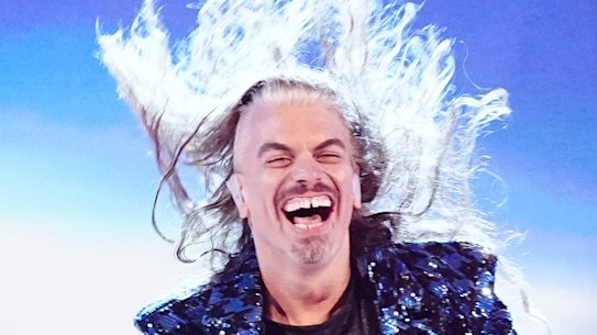 Voyager’s Danny Estrin in a custom suit from Perth label Zhivago.