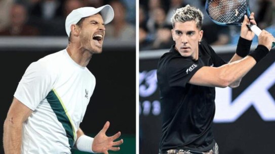 Andy Murray and Thanasi Kokkinakis.