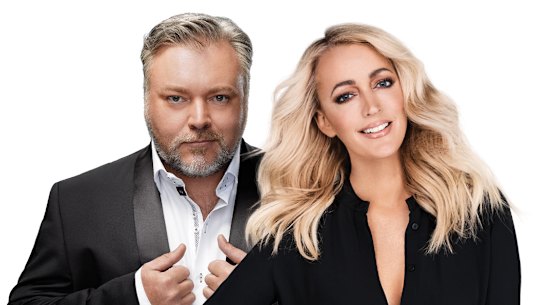 Kiis FM presenters Kyle and Jackie O. 