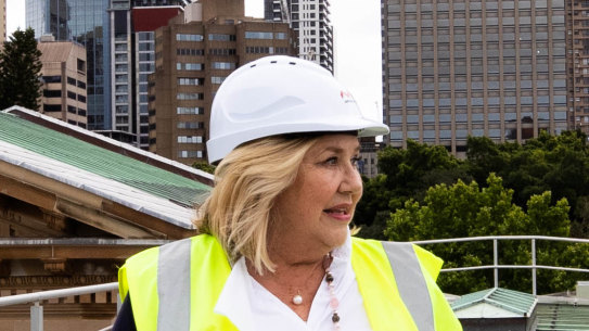Museum director Kim McKay during the renovation.