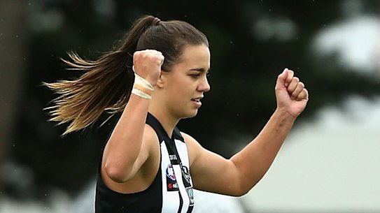 Chloe Molloy starred for the Pies.