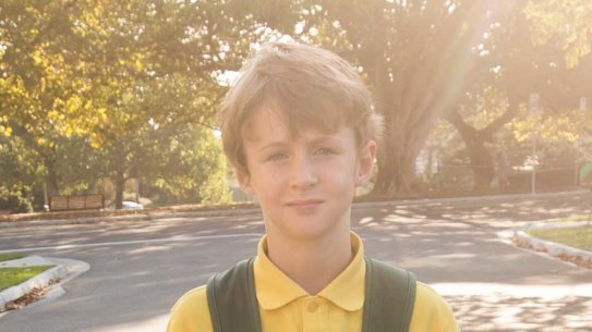 Caroline Baird (left) and her children jack, 7, and Hannah, 9, have just been zoned to their third closest state secondary school.
