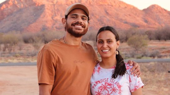 Cyril Rioli and his wife, Shannyn Ah Sam-Rioli.