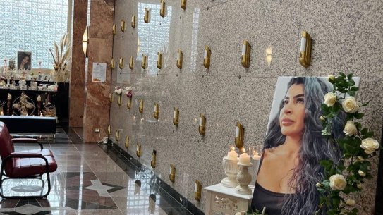 The grave of Meshilin Marrogi, the sister of convicted killer and Notorious Crime Family boss George Marrogi