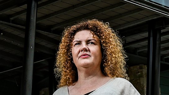Resilient Building Council CEO Kate Cotter in front of a house built to bushfire standards.