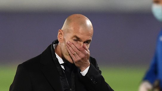 Real Madrid manager Zinedine Zidane.