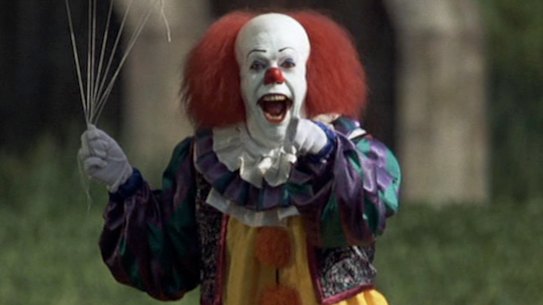 Pennywise The Clown in the 1990 miniseries It, based on the novel by Stephen King.