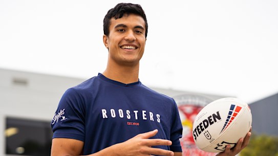 Roosters young gun Joseph Suaalii.