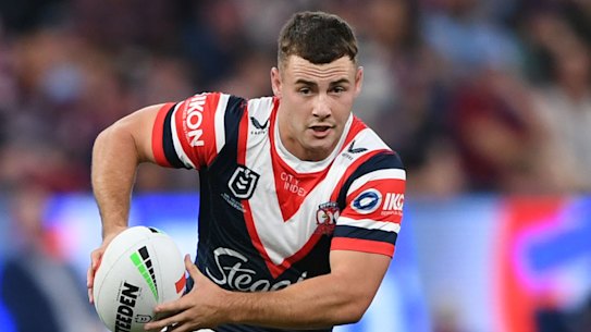 Into the hot seat: The Roosters new No.7 Sandon Smith.