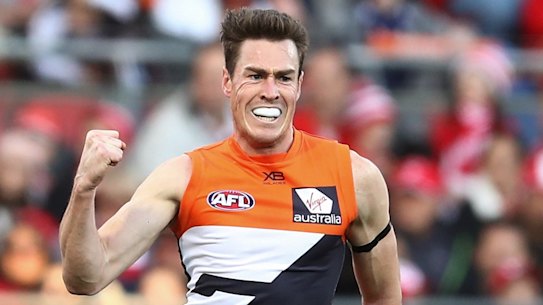 California dreaming? Giants star Jeremy Cameron.