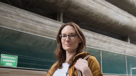 Local resident Katie Roberts-Hull opposed the heritage protection of the Cardigan House carpark.