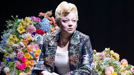 Sarah Snook in the production of Dorian Gray.