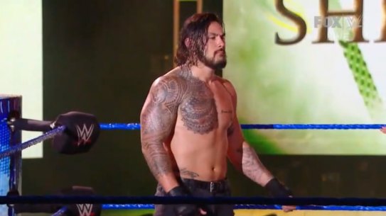 Daniel Vidot on an episode of Smackdown Live.