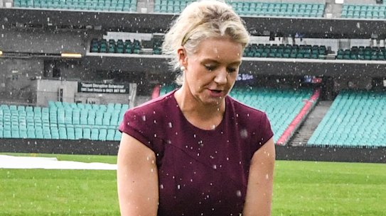 Former federal sports minister Bridget McKenzie (left) has come under fire for handing over sporting grants in marginal seats.
