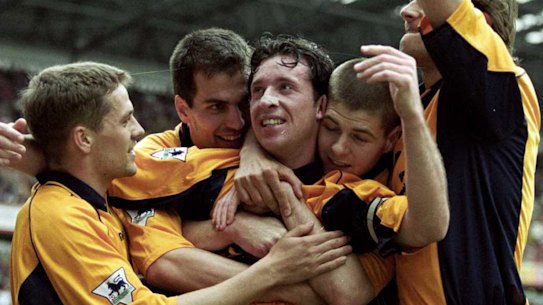 Kop stars: Babbel and Fowler, with Michael Owen and Steven Gerrard, during their Liverpool days.