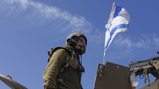 An Israeli solider at an artillery base near the border with Lebanon. Hezbollah has nearly 10 times the number of missiles as Hamas and a bigger, more professional fighting force. 