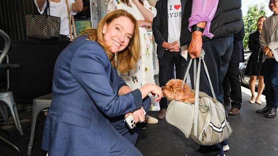 NSW Liberal Leader Kellie Sloane visited the state’s most marginal electorate on Tuesday, held by her colleague Jordan Lane.