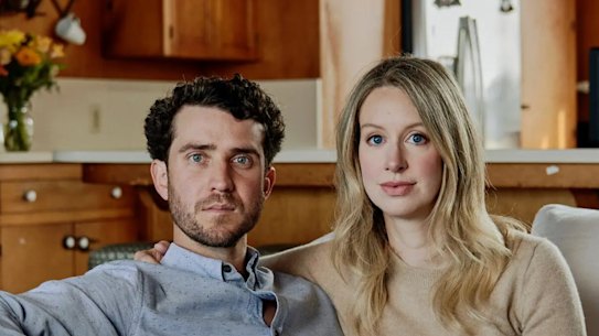 Billy Evans with Elizabeth Holmes in 2023.