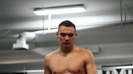 Tim Tszyu during his training camp in Las Vegas ahead of his fight against Terrell Gausha. 