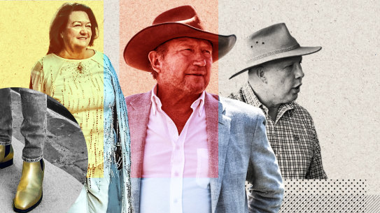 Andrew “Twiggy” Forrest and Gine Rinehart