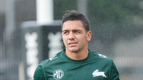 Kodi Nikorima at Souths training on Monday.