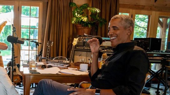 This eight-episode podcast series is like eavesdropping on a couple of old buddies taking on the world.