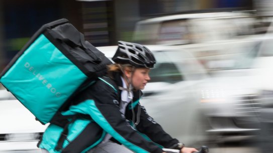 Food delivery services, such as Deliveroo, are booming as we bunker down and rely more on their services.