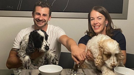 Melissa Caddick and her husband Anthony Koletti.