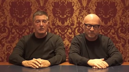 Dolce & Gabbana founders make video apology to China