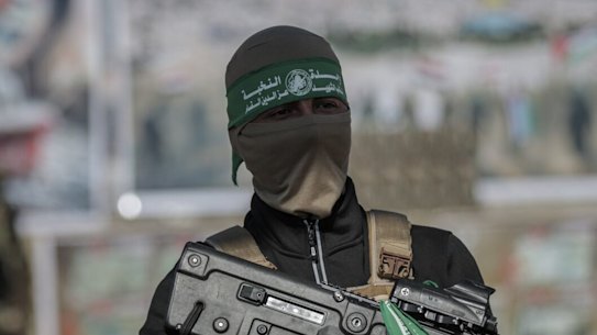 A Hamas fighter in Gaza. With its coffers depleted, the group’s military wing can no longer adequately pay the salaries of its fighters.