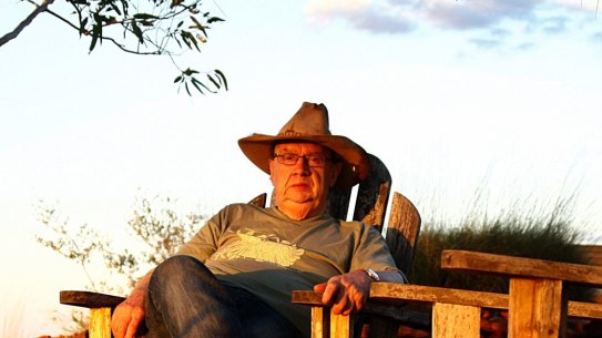 Harold Mitchell on  Yougawalla cattle station in Western Australia in 2013