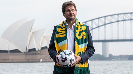 The Australian Matilda’s new coach Joe Montemurro.