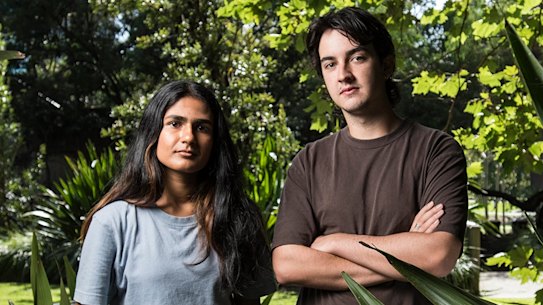 Anxious times: Varsha Yajman and Tiger Perkins.