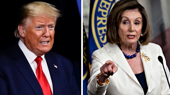 Donald Trump and Nancy Pelosi. 
