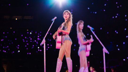 Seventeen years of album releases are captured on film in Taylor Swift: The Eras Tour.