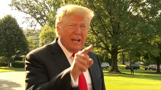 US President Donald Trump has hit back at leading Democrats calling for his impeachment, after Robert Mueller spoke publicly for the first time since the investigation into the alleged interference.