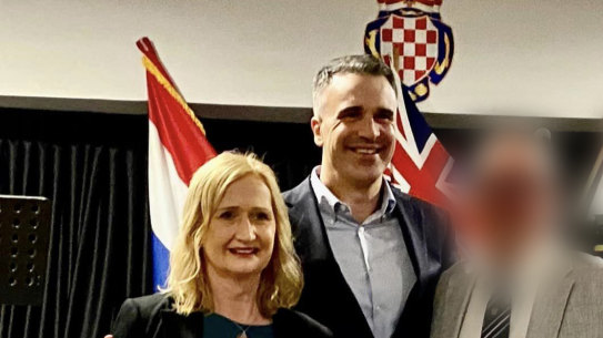 South Australian Premier Peter Malinauskas pledging $1.5 million to the Adelaide Croatian Sports Centre in May.