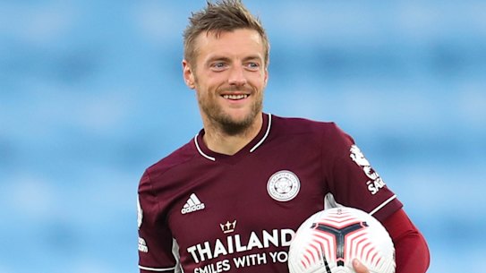 Hat-trick: Jamie Vardy.