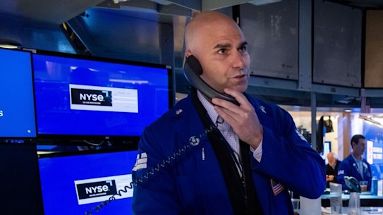 Wall Street is lower across the board to start the week.