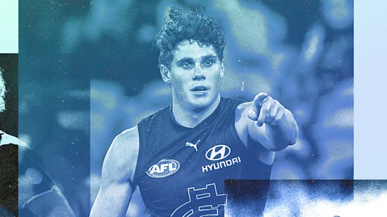 Charlie Curnow is exploring his options but is contracted to the Blues.