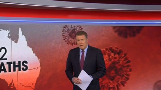 Peter Overton on Nine News.