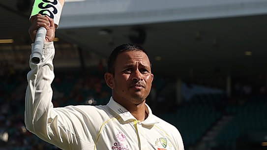 Usman Khawaja made an emphatic case to be retained for the fifth Ashes Test in Hobart.