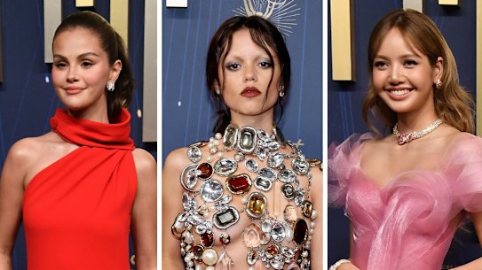 Red carpet composite Emmys