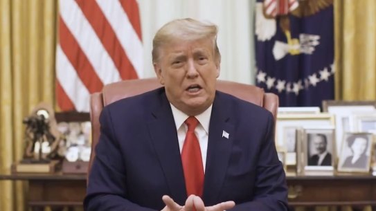 Donald Trump said he was proud of his achievements during his presidency. 