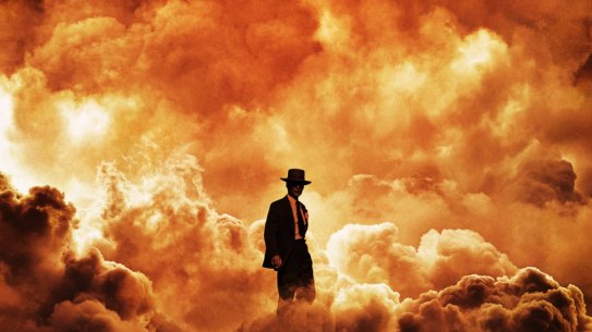 The movie poster for Oppenheimer.