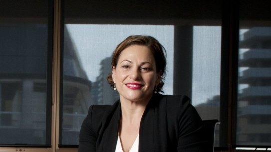 Jackie Trad poses for a portrait in 2015, just weeks after she became deputy premier. 